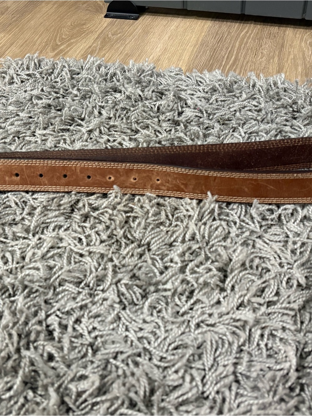 Wrangler Two-Tone Brown Leather Kids Belt